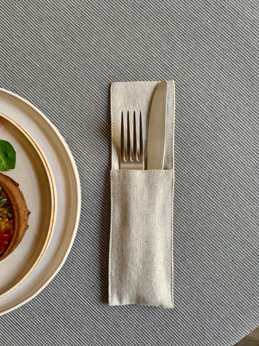 Cutlery Holder, Recycled Cotton, Printed | Nord 3