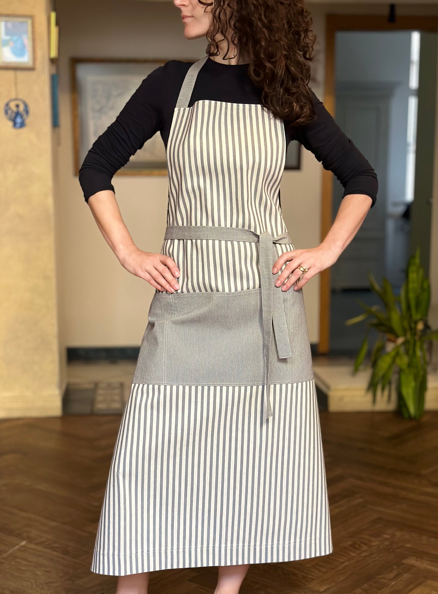 Apron with multiple pockets, Unisex apron, Scandinavia style | Nord 1