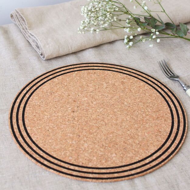 Round cork placemats (4 pcs.)